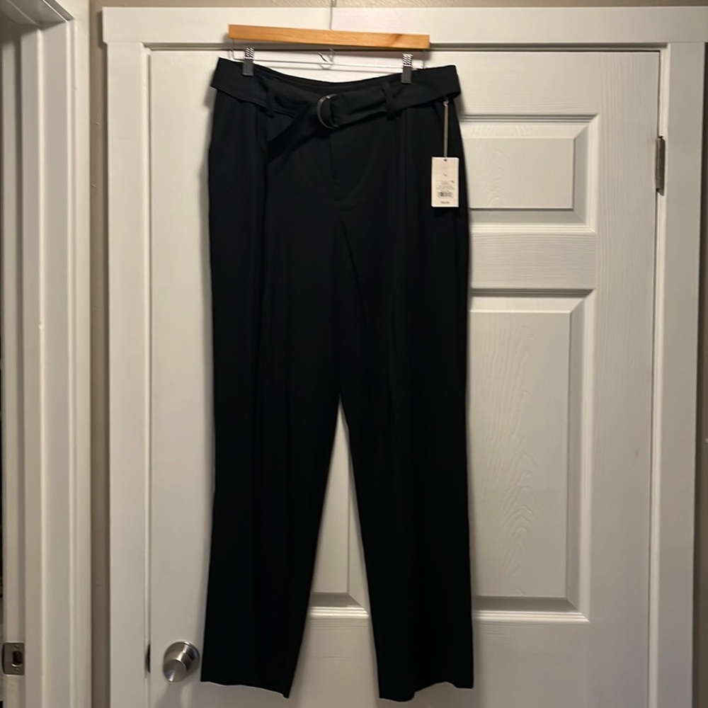 A new day wide leg dress pants with belt